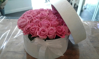 Hat Box Filled With Roses